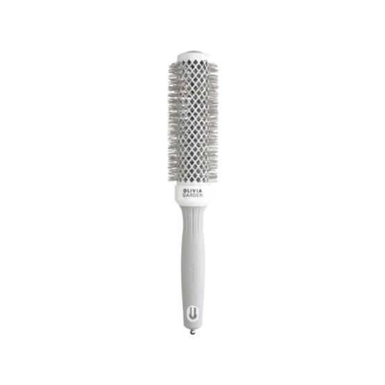 Olivia Garden Expert Blowout Speed Wavy Bristles White & Grey 35mm