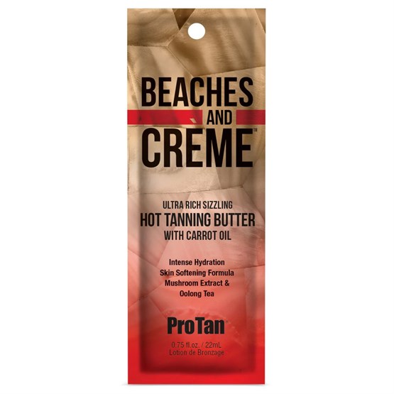 Pro Tan Beaches & Crème Sizzling Hot Tanning Butter Sachet 22ml