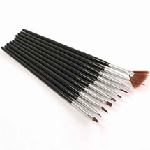 The Manicure Company Nail Brush Set - Black