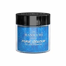 The Manicure Company Coloured Acrylic 25g - Aqua Bling
