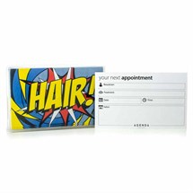 Agenda Hair Appointment Cards 100pk Pop Art