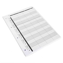 Agenda Loose Leaf Refill (4 Assistant) 4 Hole x100