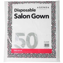 Agenda Disposable Salon Gowns 50 pcs - Clear
