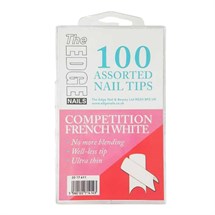 The Edge Competition Tips French White Pk100 Assorted