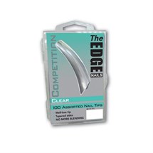 The Edge Competition Tips Clear Pk100 Assorted