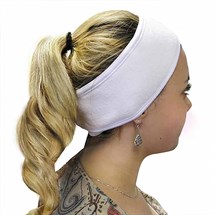 Capital White Velcro Headband