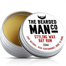 The Bearded Man Moustache Wax 15g - Bay Rum