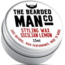 The Bearded Man Moustache Wax 15g - Sicilian Lemon