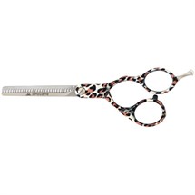 AMA Silhouette Thinning Scissors - Leopard Skin (5.75 inch - 28 Teeth)