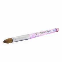 Glitterbels Pinched Pastel Glitter Acrylic Brush - Size 10