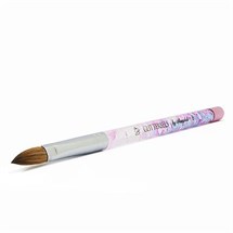 Glitterbels Pinched Pastel Glitter Acrylic Brush - Size 8