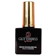 Glitterbels Brush On Builder Gel Peach Shimmer 17ml