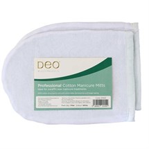 Deo 100% Cotton White Manicure Mitts