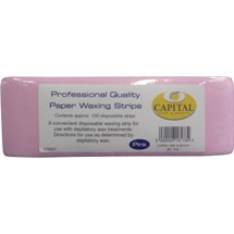 Capital Paper Waxing Strips Pk100 (Pink)