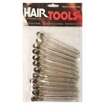 Hair Tools Control Clips Silver Pk12