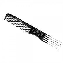 Head Jog 204 Metal Pin Comb Black