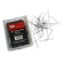 Hair Tools Pins Waved Pk1000 - 2.5 inch Black