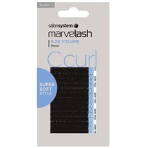Salon System Marvelash Lash Extensions C Curl 0.20 (Volume) - 9mm Black