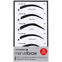 Salon System Marvelbrow Self Adhesive Brow Stencil 18