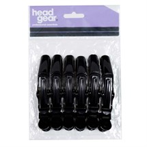 Head-Gear Krock Clips - Black (6 pack)