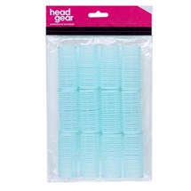 Head-Gear Velcro Rollers - Light Blue Pk12 (28mm)