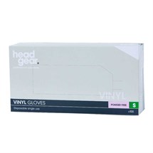Head-Gear Vinyl Disposable Powder Free Gloves Box 100