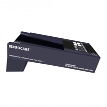 Procare Embossed Black Superwide Pre-Cut Foil Sheets 130mm x 300mm - 500 sheets