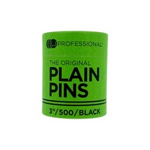LJ Professional Hairpins - Black Plain 3 Inch