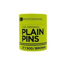LJ Professional Hairpins - Brown Plain Heavy 3 Inch
