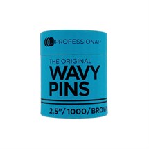 LJ Professional Hairpins - Brown Fine Wavy 2.5 Inch