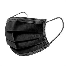 Black Disposable Face Masks (Pack of 50)