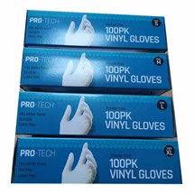 Pro-Tech Vinyl Powder Free Gloves (Pack of 100)