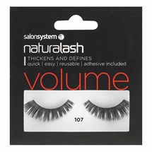 Salon System Naturalash Strip Lashes - 107 Black (Volume)