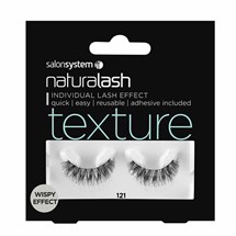 Salon System Naturalash Strip Lashes - 121 Black (Texture)