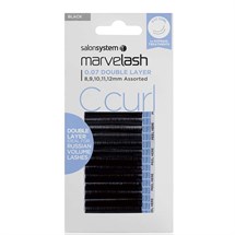 Salon System Marvelash Extensions C Curl 0.07 Double Layer - Assorted (8,9,10,11,12mm)