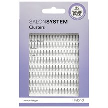 Salon System Hybrid Cluster Lashes Value Pack - Medium