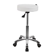 PARLOR Beauty Circle Stool - White