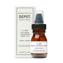 Depot 403 Pre Shave & Soft Beard Oil 30ml - Sweet Almond