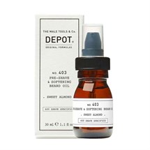 Depot 403 Pre Shave & Soft Beard Oil 30ml - Sweet Almond