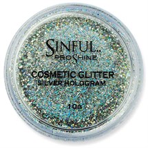 Sinful PROshine Cosmetic Glitter 10g - Silver Hologram