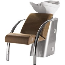 Salon Ambience Dreamwash Washpoint - Chrome Armrests, White Basin
