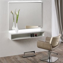 Salon Ambience Horizon Styling Unit with LED Lights