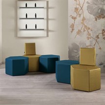 Salon Ambience Hex One Seater (without Backrest)