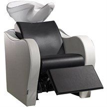 Salon Ambience Luxury Wash Unit Position 1 - White Basin + Footrest
