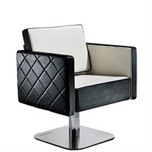 Salon Ambience Square Hydraulic Chair - Quilted