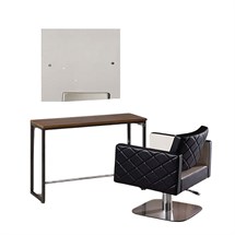 Salon Ambience London Styling Unit - Round Mirror