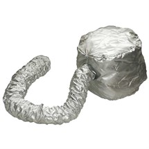 Silver Dryer Hood Attachment