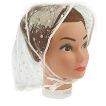 Sibel Polka Dot Rain Bonnet