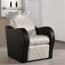 Salon Ambience Single Luxury+ Wash Unit  - White Basin