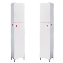 Salon Ambience Wall System White Ash Cabinet